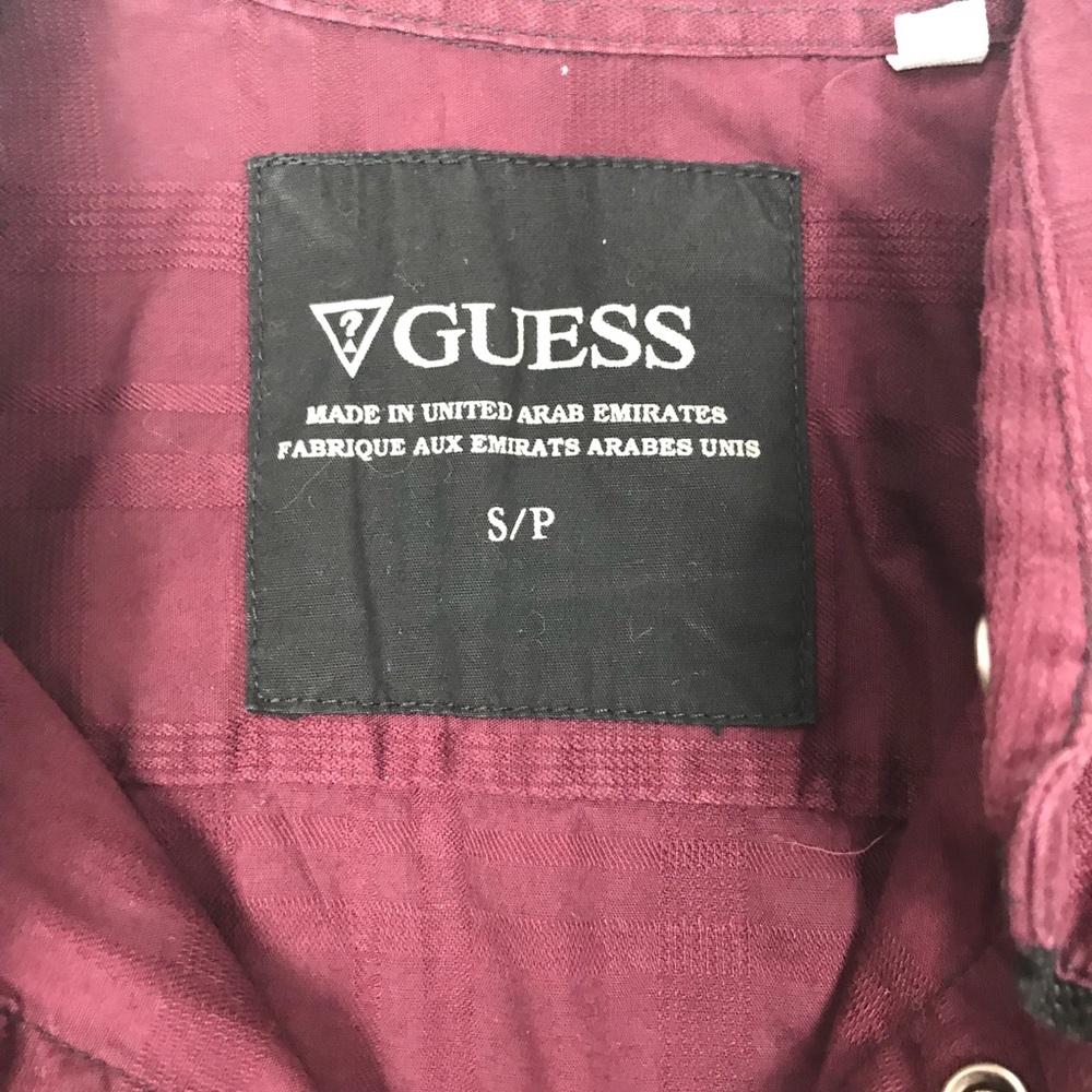 Guess Collared Button Down Shirt With Pockets - image 4